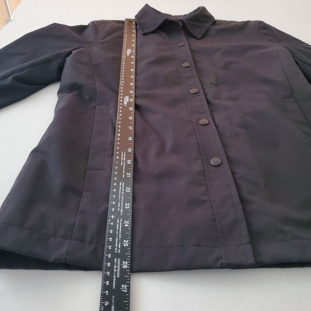 Gap Black Snap Button Collared Jacket Pockets Siz… - image 6